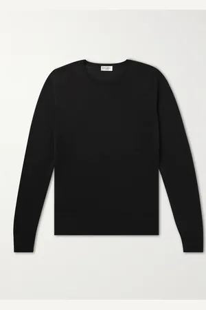Saint Laurent Slim-Fit Wool, Cashmere and Silk-Blend Sweater - Men - - L