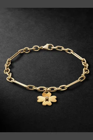 Foundrae Four Heart Clover 18-Karat Diamond Bracelet - Men