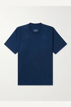 BLUE BLUE JAPAN Indigo-Dyed Cotton-Jersey T-Shirt - Men - - S