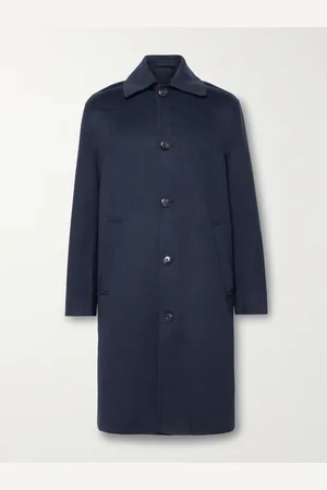 Long relaxed-fit cotton trench coat - Man