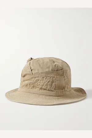 KAPITAL The Old Man and the Sea Distressed Buckled Cotton-Twill Bucket Hat - Men