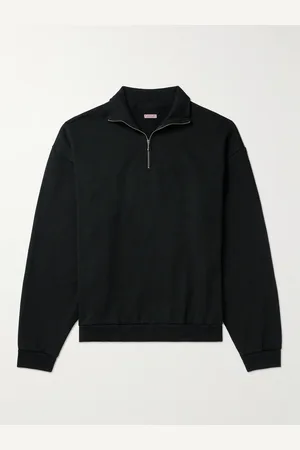 KAPITAL Printed Cotton-Jersey Half-Zip Sweatshirt - Men - - 1