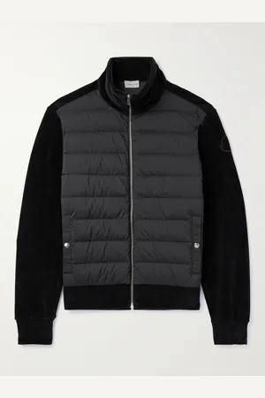 Moncler Ribbed Cotton-Blend Chenille and Quilted Shell Down Zip-Up Cardigan - Men - - S