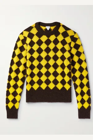 Bottega Veneta Logo-Appliquéd Argyle Intarsia Wool Sweater - Men - - M