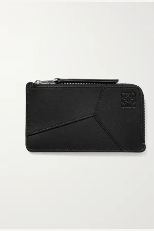 Loewe Puzzle Logo-Debossed Leather Zipped Cardholder - Men