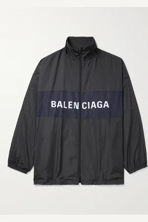 Balenciaga Oversized Logo-Print Colour-Block Shell Jacket - Men - - XL