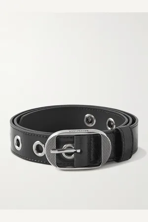 Balenciaga 3cm Le Cagole Eyelet-Embellished Leather Belt - Men - - EU 100