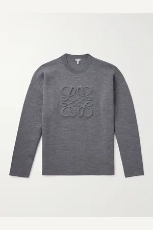 Loewe Logo-Embroidered Wool-Blend Sweater - Men - - XS