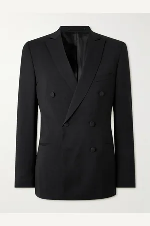 Mr P. Double Breast Wool Tuxedo Jacket - Men - - 36