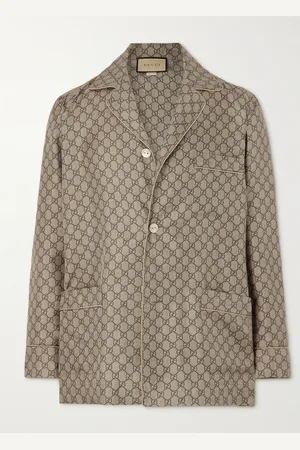 Gucci Monogrammed Silk Blazer - Men - - IT 46