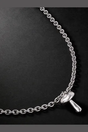 PATTARAPHAN Shroom Sterling Diamond Necklace - Men