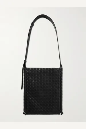 Bottega Veneta Flat Loop Intrecciato Leather Messenger Bag - Men