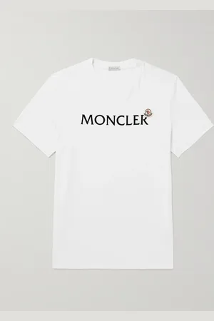 Moncler Slim-Fit Logo-Flocked Cotton-Jersey T-Shirt - Men - - M