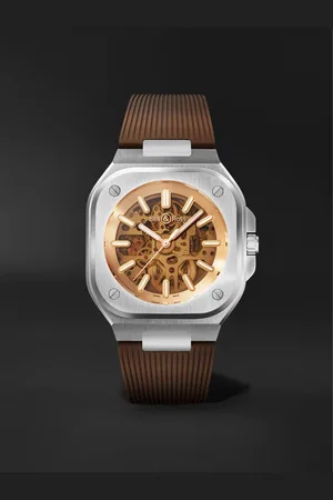 Bell & Ross BR 05 Skeleton Automatic 40mm Stainless Steel and Rubber Watch, Ref. No. BR05A-CH-SKST/SRB - Men