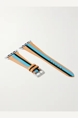 La Californienne Striped Leather Watch Strap - Men
