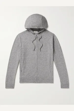 Mr P. Wool and Cashmere-Blend Zip-Up Hoodie - Men - - S