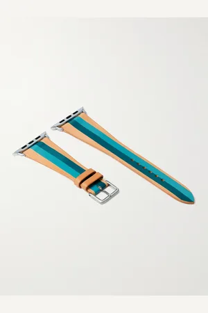 La Californienne Striped Leather Watch Strap - Men