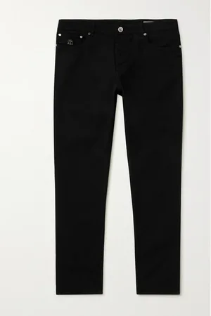 Brunello Cucinelli Slim-Fit Straight-Leg Logo-Embroidered Jeans - Men - - IT 56