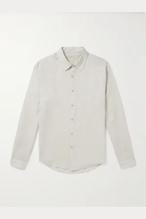 ONIA Air Spread-Collar Linen and Lyocell-Blend Shirt - Men - - S