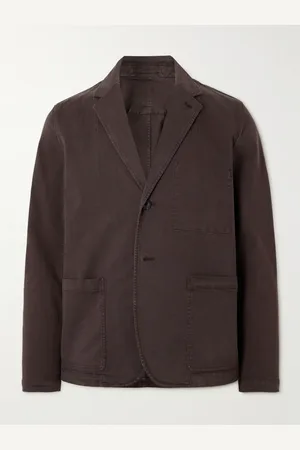 Mr P. Garment-Dyed Cotton-Blend Twill Blazer - Men - - M