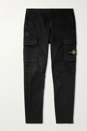 Stone Island Tapered Stretch-Cotton Cargo Trousers - Men - - UK/US 32
