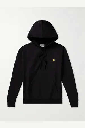 Carhartt American Script Logo-Embroidered Cotton-Blend Jersey Hoodie - Men - - L