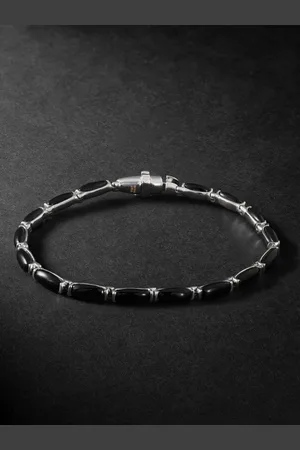 Fernando Jorge Oblong 18-Karat White Gold Onyx Bracelet - Men - - 19