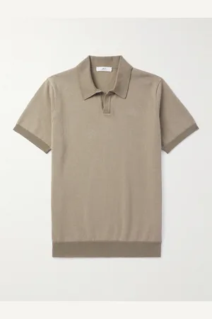 Mr P. Honeycomb-Knit Cotton Polo Shirt - Men - - XL