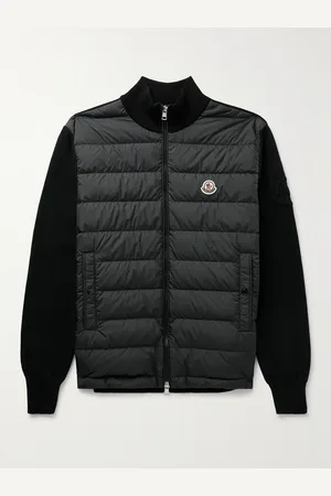 Moncler Panelled Cotton and Quilted Shell Down Zip-Up Cardigan - Men - - XXL