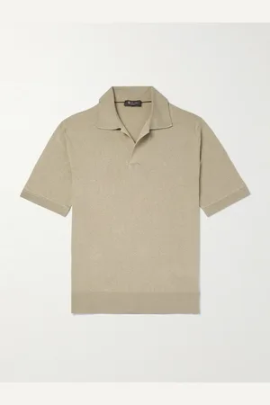 Loro Piana Silk and Linen-Blend Polo-Shirt - Men - - IT 48