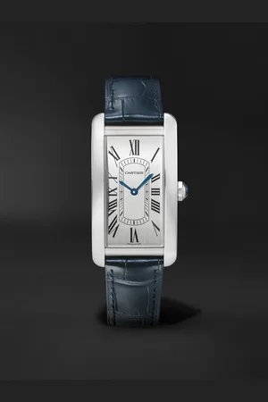 Cartier Tank Américaine Automatic 44.4mm Stainless Steel and Alligator Watch, Ref. No. CRWSTA0083 - Men