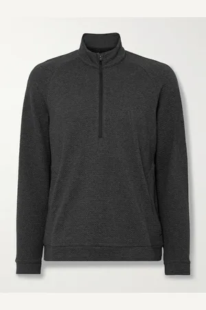 Lululemon Textured Cotton-Blend Jersey Half-Zip Sweater - Men - - XL
