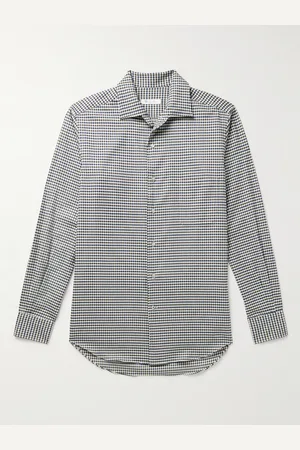 Loro Piana Logo-Appliquéd Checked Cotton-Flannel Shirt - Men - - XXL