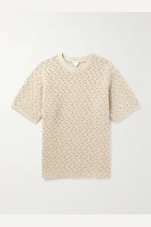 Bottega Veneta Crocheted Cotton T-Shirt - Men - - M