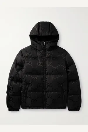 Gucci Quilted Logo-Jacquard Shell Hooded Down Jacket - Men - - IT 46