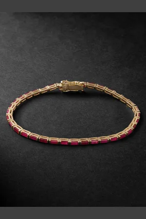 KOLOURS JEWELRY 14-Karat Gold Ruby Bracelet - Men - - 18