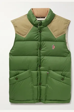 Moncler Veny Cotton Canvas-Trimmed Logo-Appliquéd Quilted Shell Down Gilet - Men - - 3