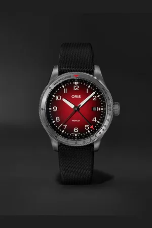 Oris ProPilot GMT Automatic 41.5mm PVD-Coated Stainless Steel and Canvas Watch, Ref. No. 01 798 7773 4268-07 3 20 14GLC - Men