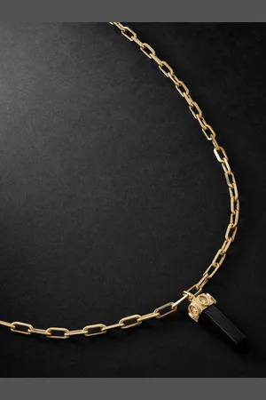 Sydney Evan Gold, Onyx and Diamond Chain Necklace - Men