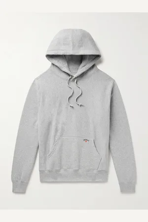 Noah NYC Logo-Embroidered Cotton-Jersey Hoodie - Men - - XXL