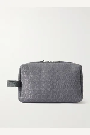 Christian Louboutin Zip n Flap Leather-Trimmed Logo-Jacquard Canvas Pouch - Men