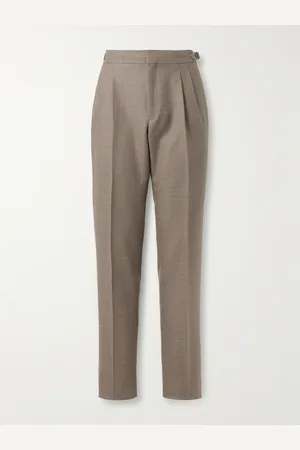 Loro Piana Straight-Leg Pleated Wool-Twill Suit Trousers - Men - - IT 50