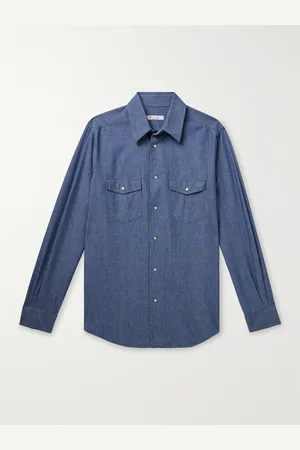 Loro Piana Thomas Cotton-Chambray Shirt - Men - - M