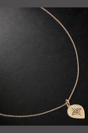 JACQUIE AICHE Eye Burst 14-Karat Diamond Pendant Necklace - Men