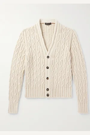 Loro Piana Slim-Fit Cable-Knit Cotton Cardigan - Men - - IT 54