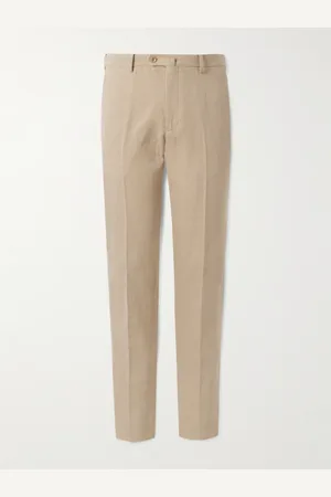 Loro Piana Straight-Leg Linen-Twill Trousers - Men - - IT 56