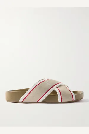 Christian Louboutin Striped Webbing Sandals - Men - - EU 45