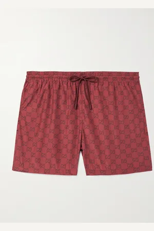 Gucci Straight-Leg Short-Length Logo-Print Swim Shorts - Men - - IT 46