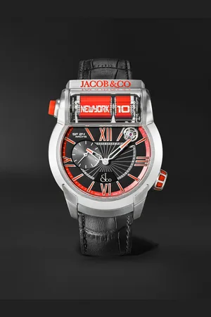 JACOB & CO Epic SF24 Racing Limited Edition Automatic 45mm Titanium and Leather Watch, Ref. No ES101.20.NS.YR.ABVEA - Men