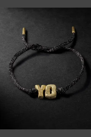 CAROLINA BUCCI Forte and Lurex Cord Bracelet - Men